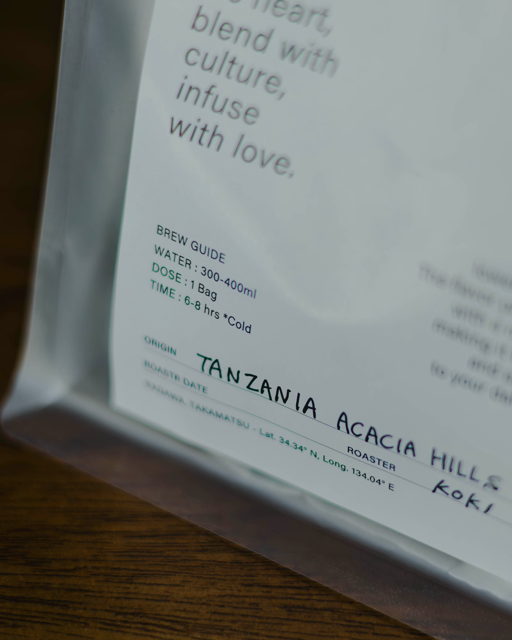 COLD BREW COFFEE - TANZANIA ACACIA HILLS AA