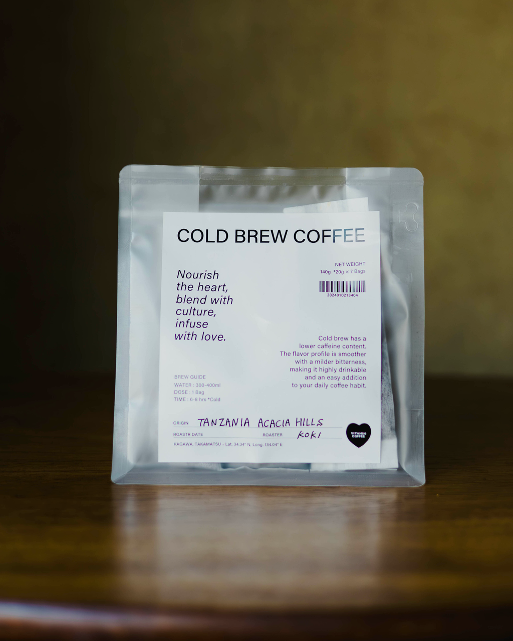 COLD BREW COFFEE - TANZANIA ACACIA HILLS AA